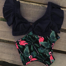 Load image into Gallery viewer, Floral Ruffled Bikini Set