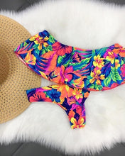 Load image into Gallery viewer, Floral Ruffled Bikini Set